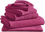 Bath linen Blanc Des Vosges Spa Uni (cyclamen)