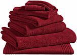 Bath linen Blanc Des Vosges Spa Uni (griotte)