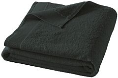 Drap de bain Blanc Des Vosges Spa Uni 100x150 cm (anthracite)