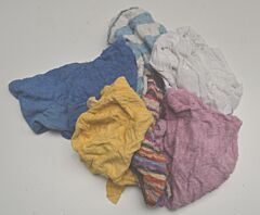 Colored terry cloth rags