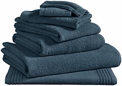 Bath linen Blanc Des Vosges Spa Uni (bleu corinthe)