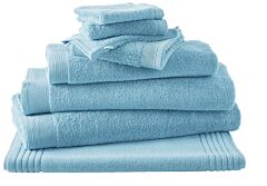 Bath linen Blanc Des Vosges Spa Uni (bleuet)