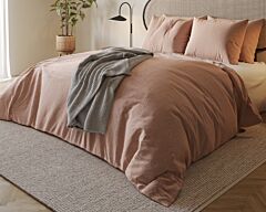 Dekbedovertrek Clarysse Noa 260x240 cm (poederroze 3043) zonder slopen
