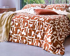 Dekbedovertrek Craft Terra Cota 240x220 cm