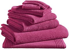 Bath linen Blanc Des Vosges Spa Uni (cyclamen)