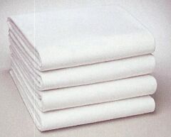 Bovenlaken polyester/katoen 160x290 cm wit
