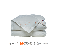 Donsdeken Silvana Pure light (oranje)