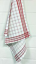 Keukenhanddoek Resto 70x70 cm rood (set van 6 stuks)