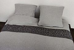 Dekbedovertrek Sognoblu Rete flanel 260x220 cm (grey)