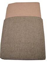 Dekbedovertrek Sognoblu Reversibile flanel 240x220 cm (pink-taupe)
