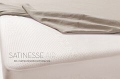 Matrasbeschermer Bella Donna Satinesse Air Silver Alto (3D) (matrasdikte 30 tot 45 cm)