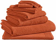 Bath linen Blanc Des Vosges Spa Uni (terra cota)